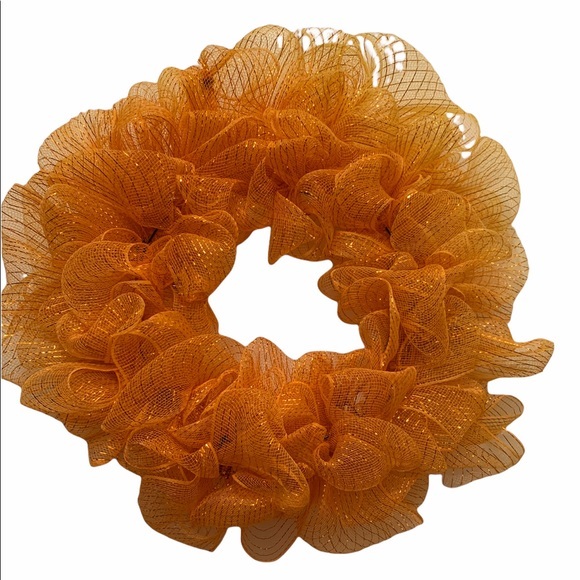 Orange Light Up Wreath NWOT - Picture 1 of 6